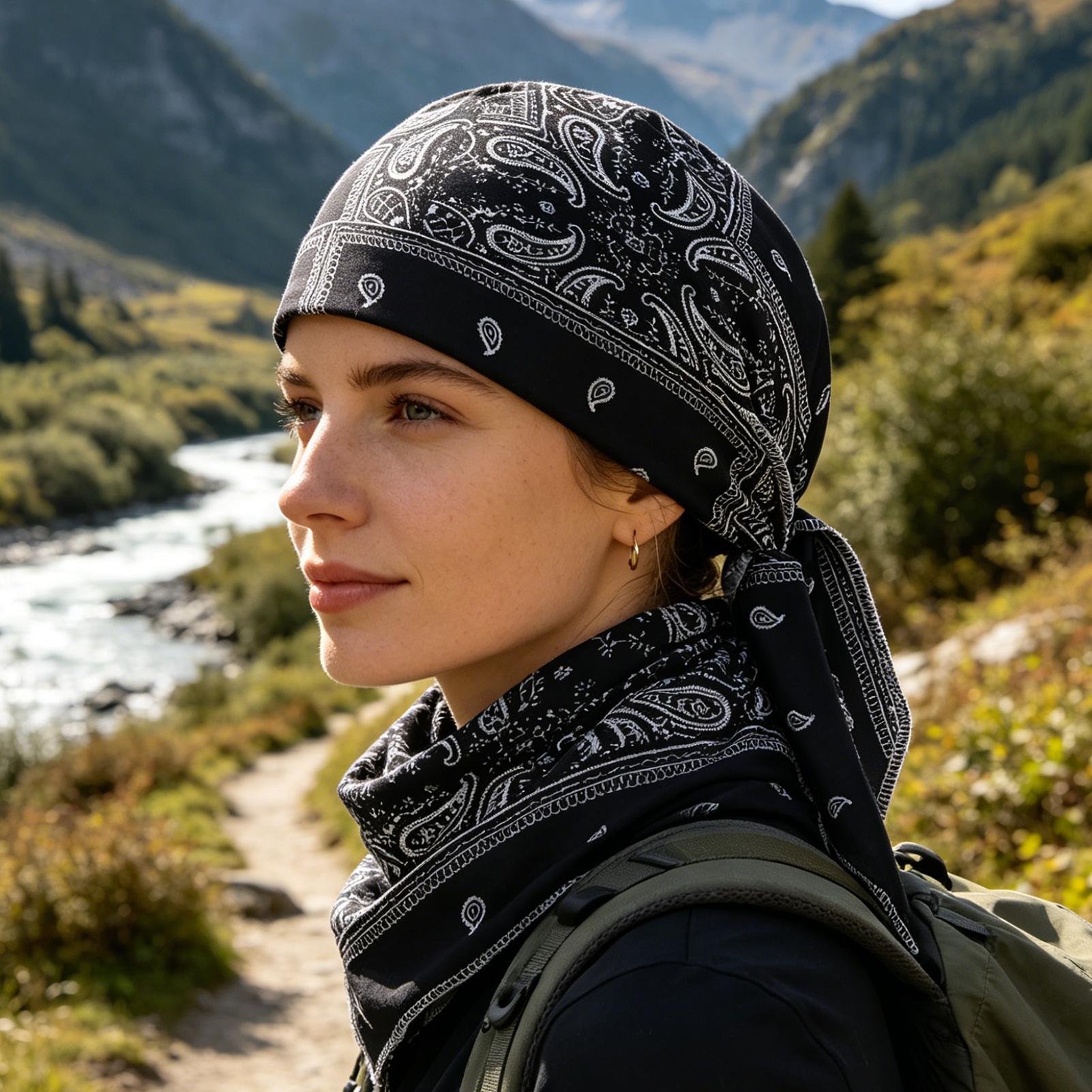 Skull Cap Helmet Liner - Sottocasco Rinfrescante Elastico Traspirante, Sciarpa Rinfrescante